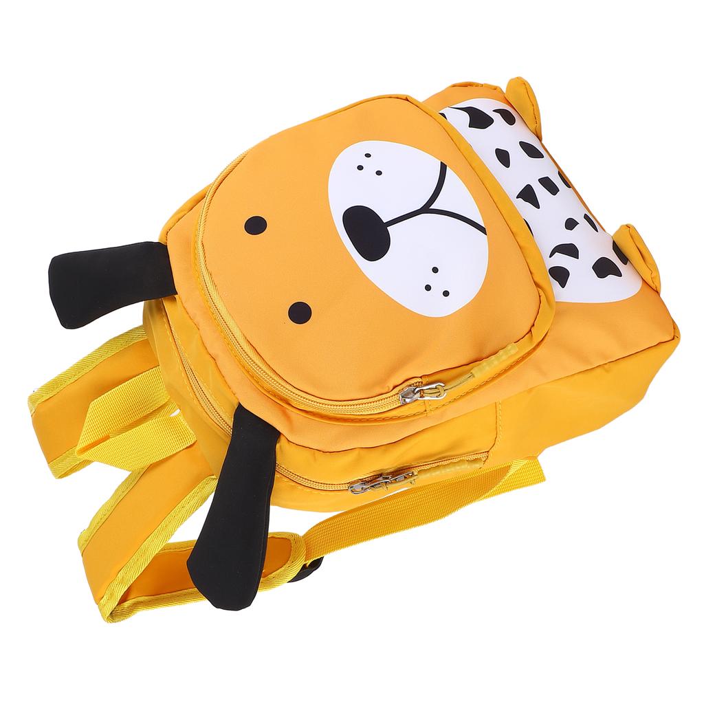 Kids Double Strap Shoulder Bag Purse Cute Dog Shape Spine Protection Toddler Backpack Yellow Free