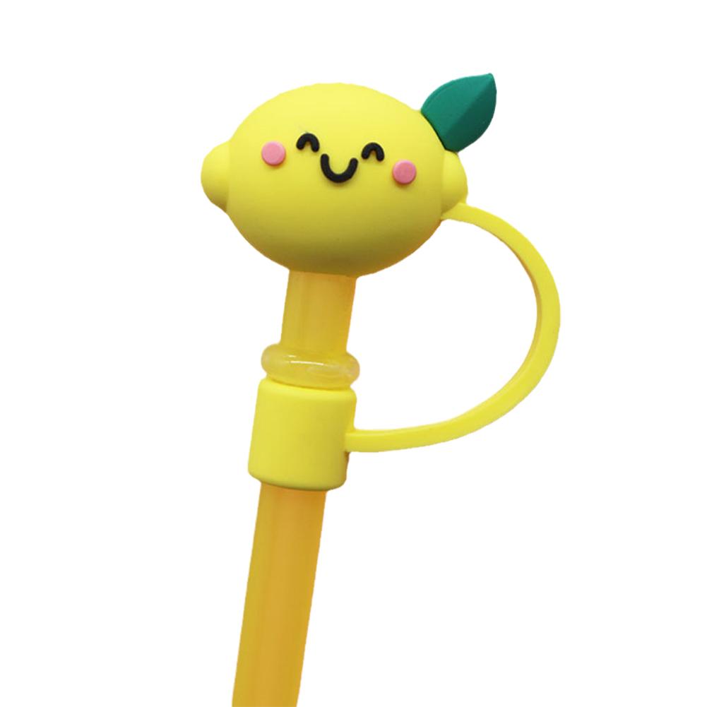 New Cartoon Silicone Straw Plug Reusable Straws Cover Proof Drinking Dust Dust-proof Toppers Un E2Q3