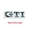 Cpbtj9 1 peça Emblema de Metal 3D GTI Emblema Frontal da Grelha do Carro Adesivo do Porta-malas Traseiro Para VW Polo Golf 5 Mk5 MK6 Jetta Tiguan Passat