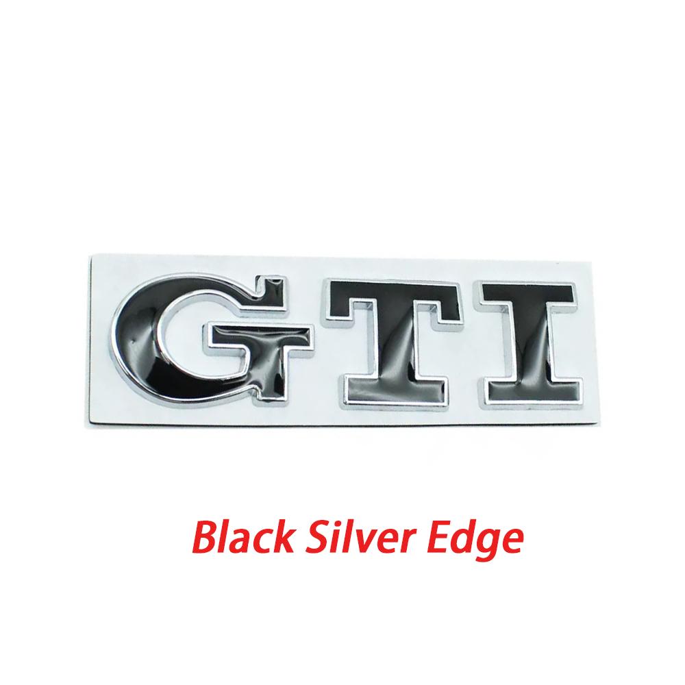 Cpbtj9 1 peça Emblema de Metal 3D GTI Emblema Frontal da Grelha do Carro Adesivo do Porta-malas Traseiro Para VW Polo Golf 5 Mk5 MK6 Jetta Tiguan Passat