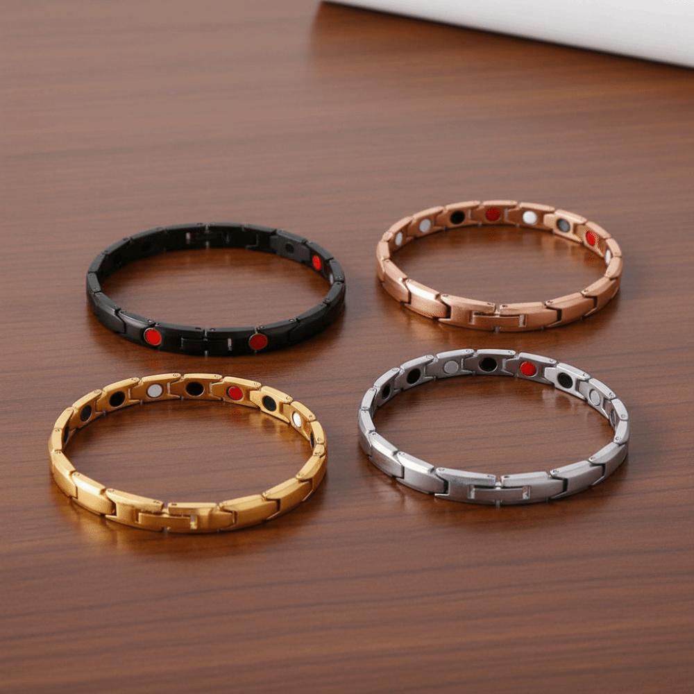 Stainless Steel Stainless Steel Bracelet Retro Magnetic Link Chain Magnet Couple Bracelets  Home