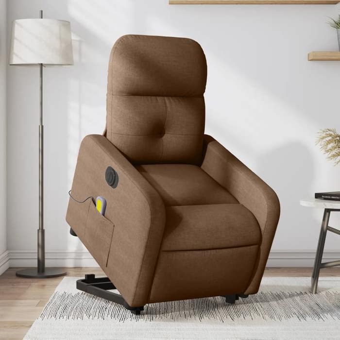 VidaXL Electric Massage Recliner, Relaxation Chair with Adjustable Backrest and Footrest, Salon Seat 3206826