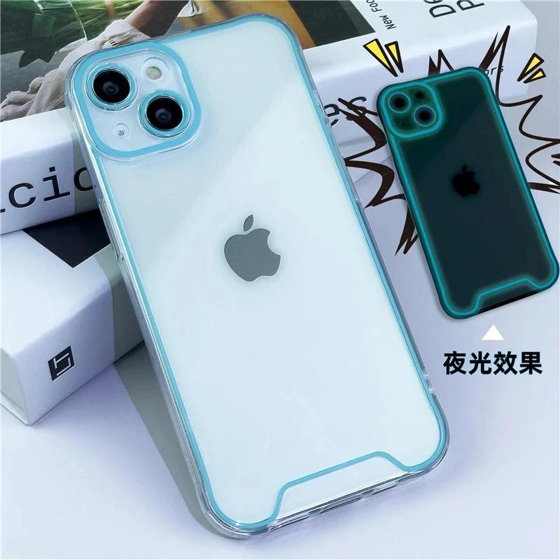 Luxury Night Light Luminous Phone Case For For Iphone 11 12 13 14 15 Pro Max XS XR X Plus Shockproof Bumper Cases Cover
