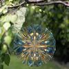 Elegant 10-Inch Metal Wind Spinner - Vibrant 2D Hanging Design for Indoor & Outdoor Decor, Silent 360° Rotating Wind Sculpture