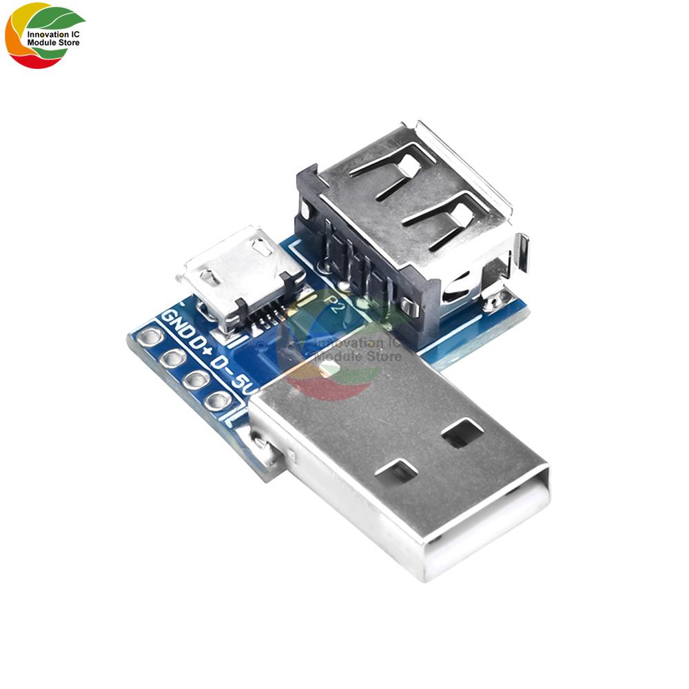 USB Male Connector / MINI MICRO USB to DIP Adapter female connector 2.54 Connector B Type-C USB2.0 3.0 Female PCB Converter