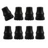 8Pcs Walking Hiking Stick Tip Protectors Trekking Poles Tip Replacement Feet Walking Stick Pad Buffers Easy to Install