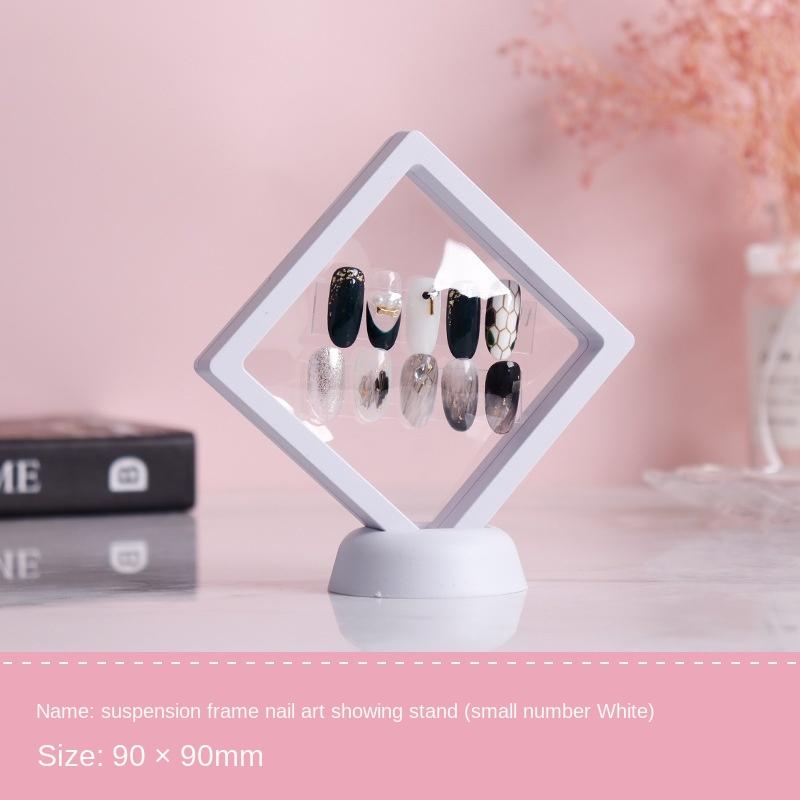 

1 шт. белый/черный держатель для типсов для ногтей, акриловая подставка с ПЭТ-мембраной для ногтей, демонстрационная доска, инструменты для маникюра и дизайна ногтей