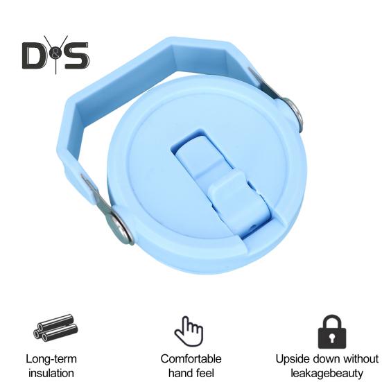 Náhradní víčko na 30oz tumbler s výklopnou slámkou, prachotěsnou zátkou, gumovým kroužkem odolným proti rozlití, slámkou, opakovaně použitelným víčkem na kelímek