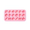 1Pc 18 Cavities Flower Silicone Molds Diy Rose Flower Candy Molds Rose Leaf Bow Tie Shape Molds Pudding Soap Cookie Molds
