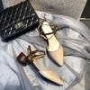 Spring Sandals 2026 New Fashion Versatile High Heels Pointed Elegant High-end Women Shoes Thick Heels Summer French Style Pumps