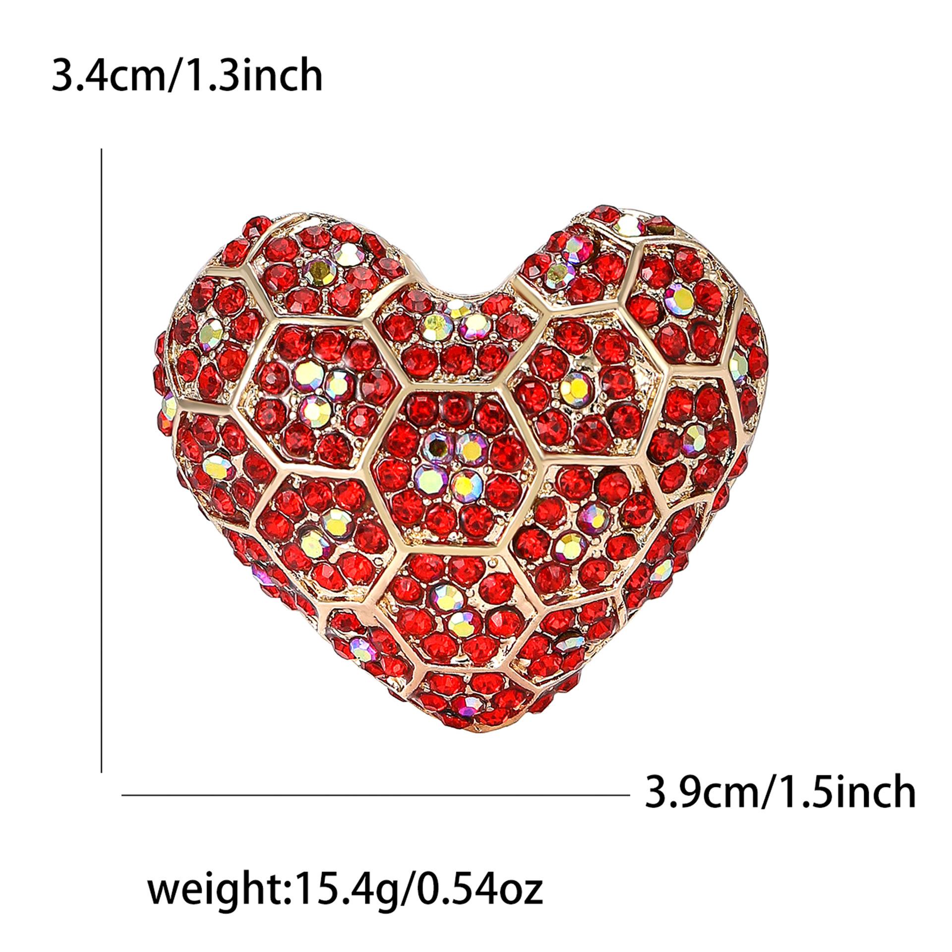 

Креативный сплав горный хрусталь брошь любовь модный универсальный женский костюм кардиган корсаж аксессуары булавка