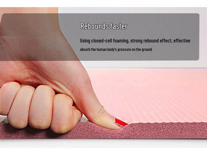 Thick Non-Slip Yoga Mat for Silent, Shock-Absorbing Fitness & Aerobics - Odorless, for Men & Women