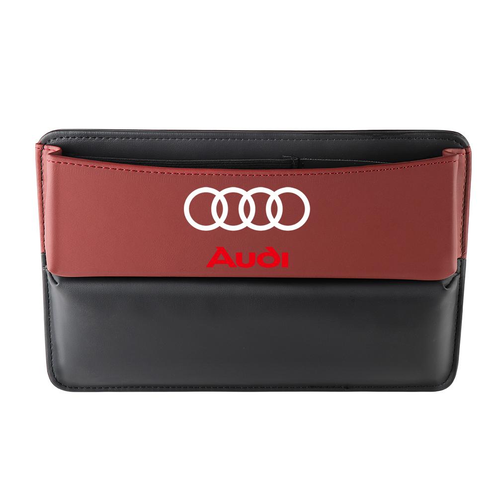 

Кожаный органайзер для щели между сиденьями автомобиля, коробки для хранения, сумки, автотовары для Audi A1 A3 A4 A5 A6 A7 A8 B5 B6 B7 B8 C5 C6 RS3 RS5 RS6 RS7 S3 S4 S5 S6 S7 1pcs audi красный