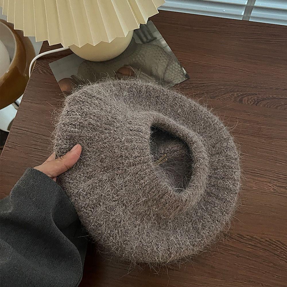 Knitted Winter Hats Thicken Painter Hat Soft Cap for Women Girls
