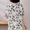 4XL-8XL Übergröße Elegante Blusen für Damen Sommerkleidung Übergroße Oberteile Frau Lässige Kurzarmhemden