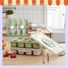 AB34-Snackle Box With Lid Handle Divided Serving Tray For Charcuterie Board Fruit Candy Veggies For Travel Picnic