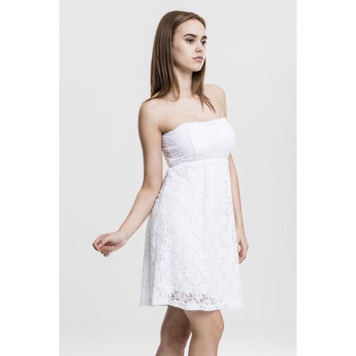Robe - Urban Classic - Dentelle - Blanc - Femme - Adulte