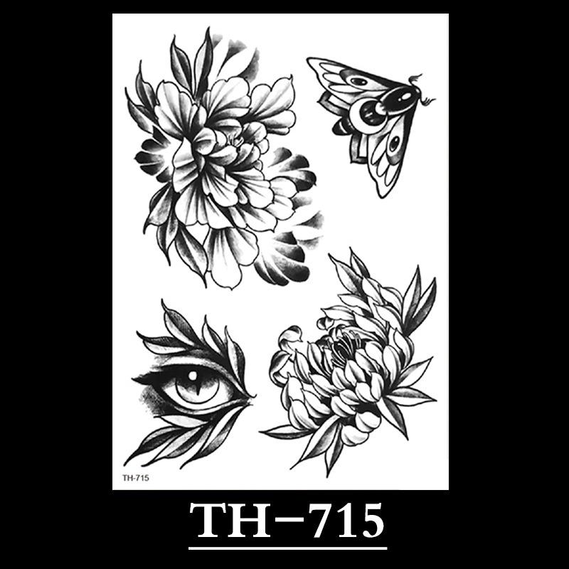 Flower Tattoo Sticker, Small Flower Tattoo Sticker, Tattoo Sticker Waterproof And Sweat-Proof Tattoo
