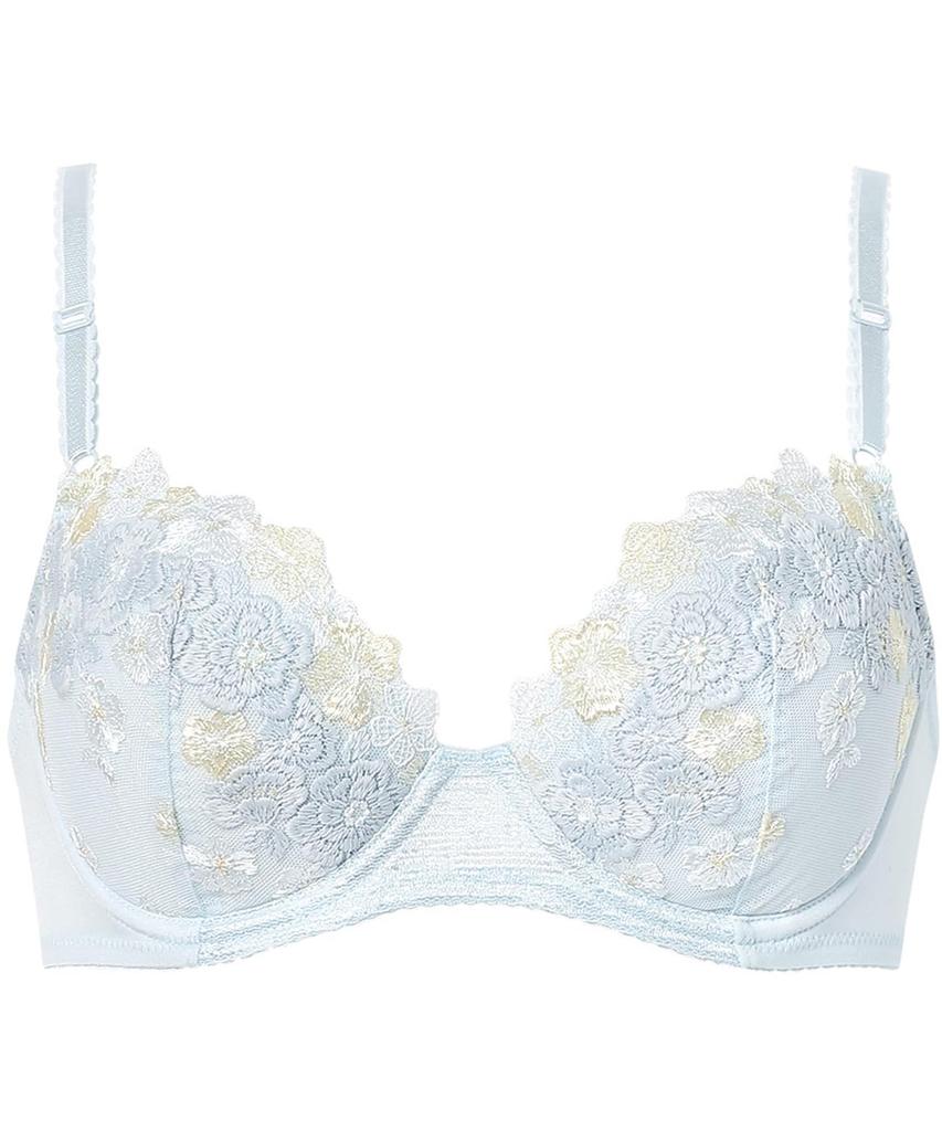 Bra natural roundness for a cotton blend on the skin side of the cup Up small and large OV [Wing/Wacoal] AA-G cup, plump, bust-up look, [Natural Bra],