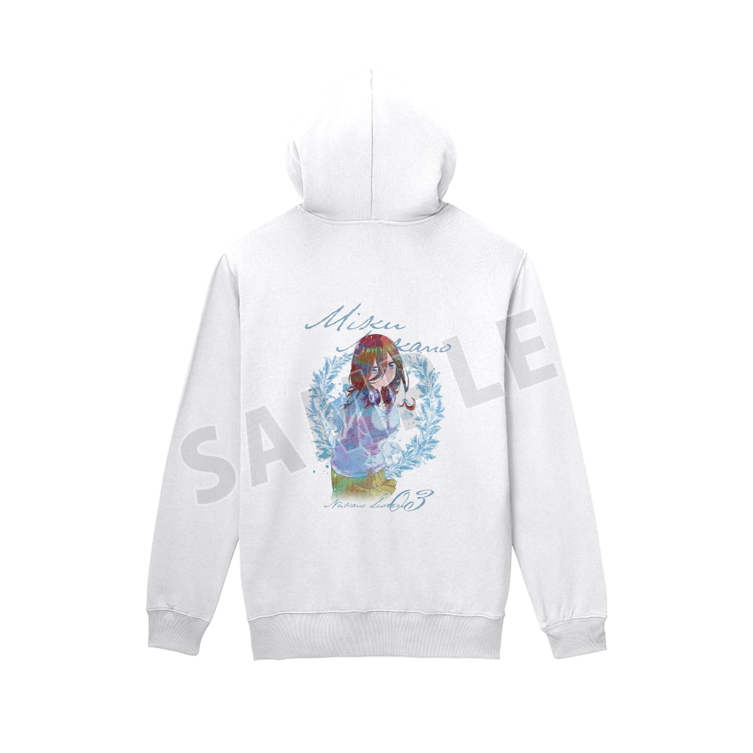 

The Quintessential Quintuplets Nakano Miku Grunge CANVAS Back Print Zip Hoodie Men s XS