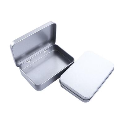 Multicolor Tin Box with Clear Window Lid Empty Jewelry Box Nail Art Display Case Rectangular Candy Package Metal Box