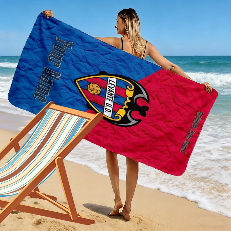 Name Custom Levante UD Print Beach Towel, Large Soft Quick Dry Towel for Beach Camping Swimming