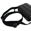 MONCLER Cross body bag leather Horizontal body bag black leather Used