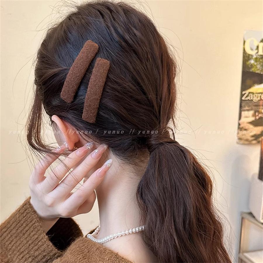 Korean Retro Fabric Hair Clip for Women and Girls, Side Clip, Bangs Clip, Headband, New BB Clip Hair Accessory Set