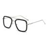 Stylish Men's Square Frame Sunglasses Inspired by Iron Man and Spider-Man - Trendy European and American Design, Large Frame
