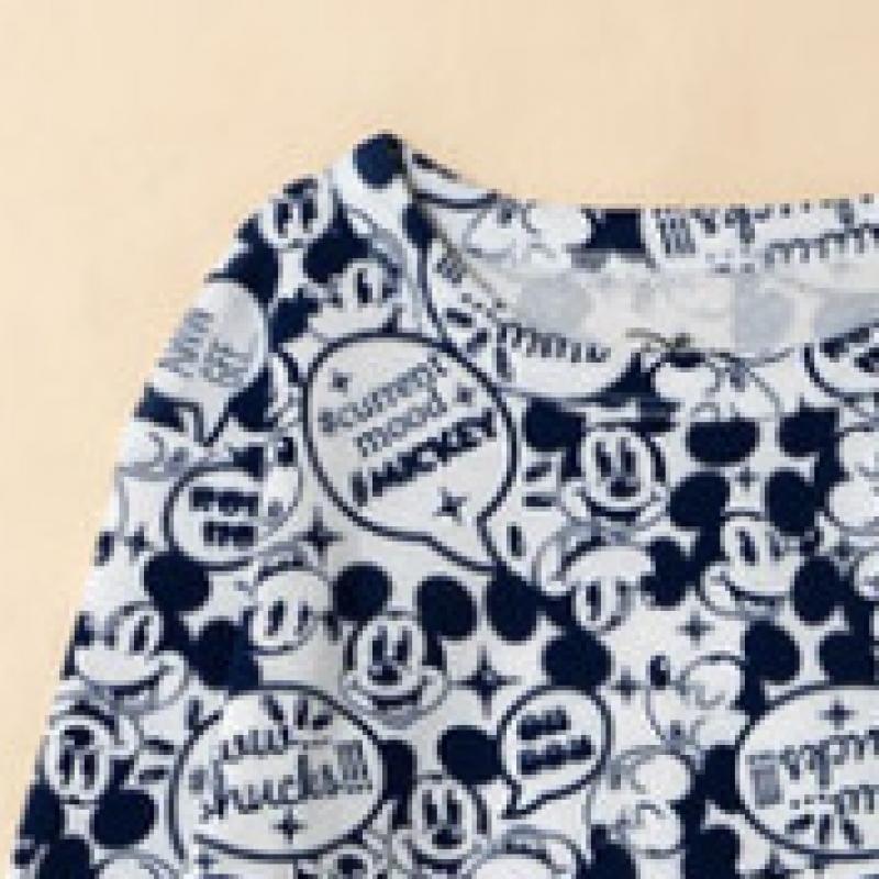 Daiso Disney Mickey Mouse Kids Underwear Top Blue M
