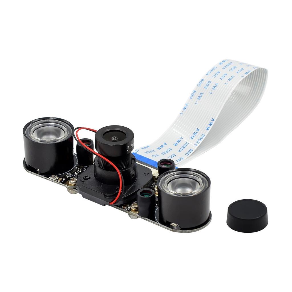 For Raspberry Pi 4 Night Vision Fisheye Camera 5MP OV5647 70/95/160 Degree Focal Adjustable Camera for Raspberry Pi 3 Model B