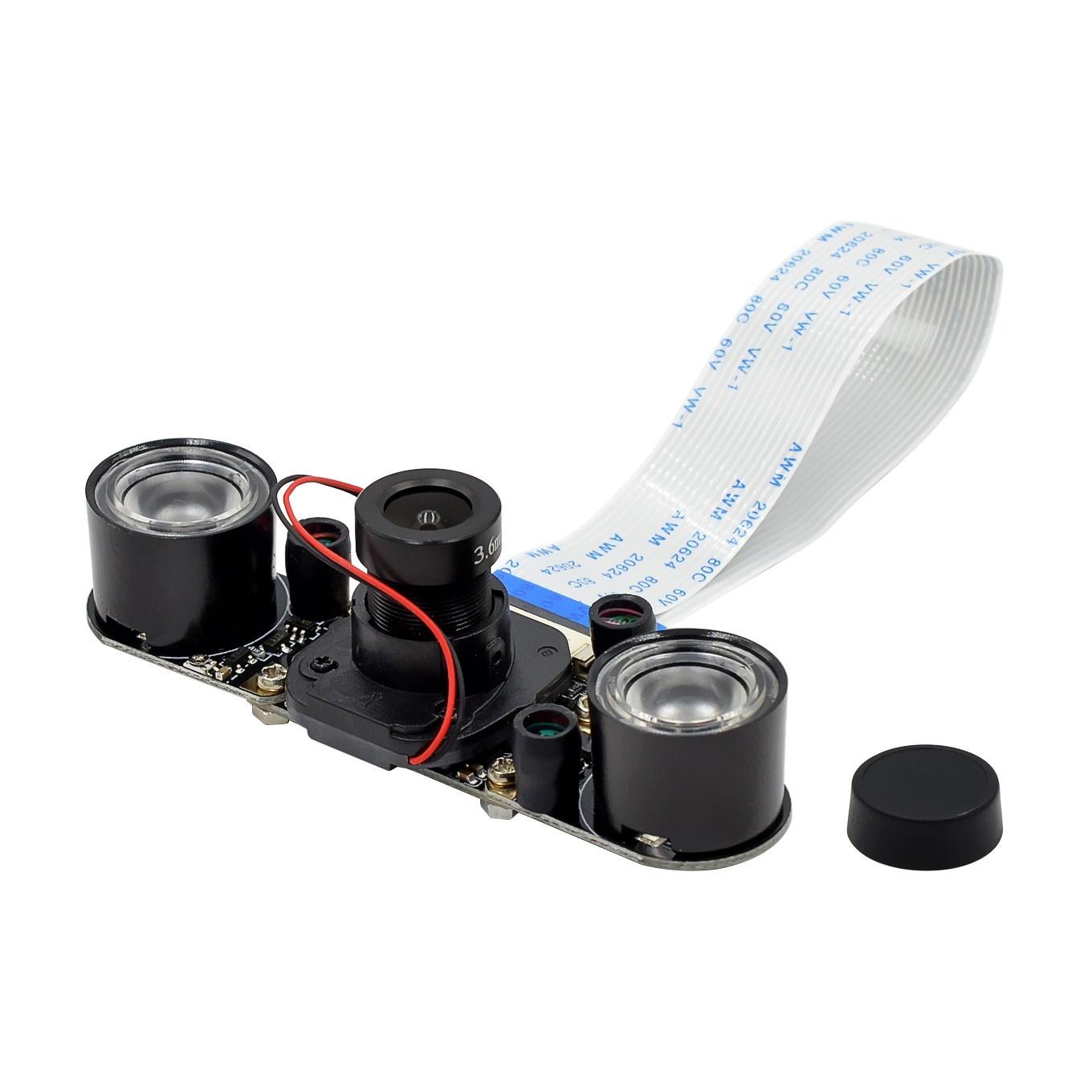 

Для Raspberry Pi 4 нічного бачення камера «риб яче око» 5MP OV5647 фокусна регульована камера 70/95/160 градусів для Raspberry Pi 3 модель B