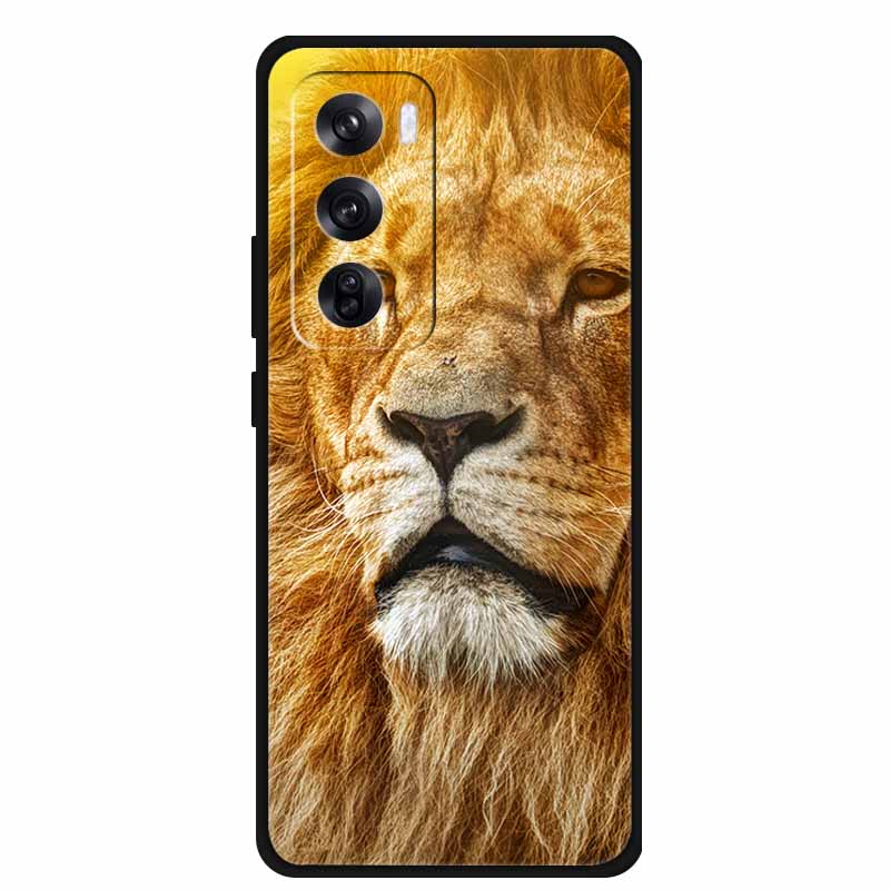 Funda For OPPO Reno 12 / Reno12 Pro Global Case Fashion Printed Soft Silicone Back Cover For Reno12 Pro Cat Phone Case Reno12 5G