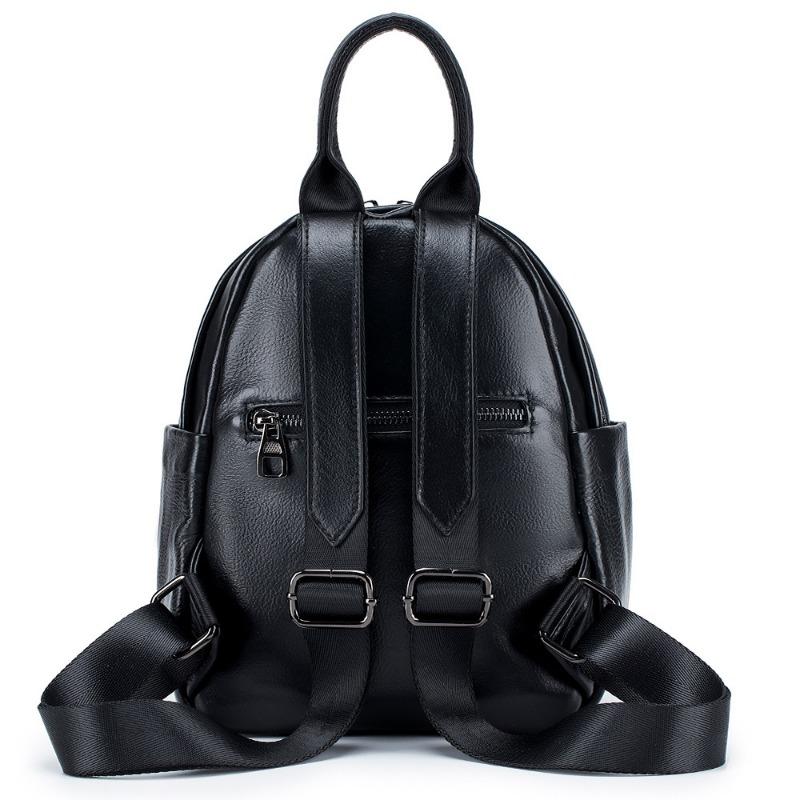 Backpack Women's Fashion Trend Simple Senior Sense Big Capacity Genuine Leather Soft Shell Small Backpack Commuter Bag