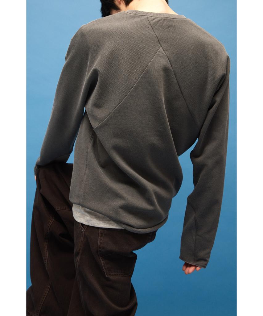 Haechinglum Dolman Sleeve Tee Dyed Charcoal