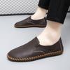 Fashion Lightweight Mens Loafers Male Comfortable Dress Shoe Hot Sale Fashion Mens Slip On Shoes Leather All-match Soft Business Flats