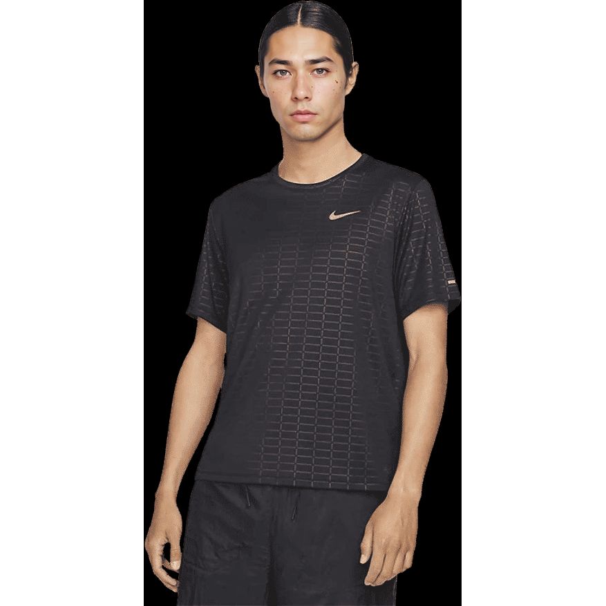 Nike Dri-FIT Tréninkové Rychleschnoucí Tričko s Krátkým Rukávem a Kulatým Výstřihem Pánské Topy Černé DA1318-010