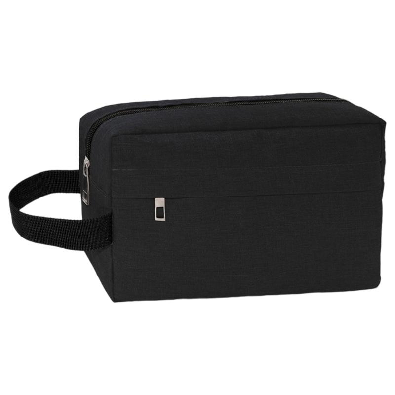 Large Thickened Water Resistant Fabric Cosmetic Organizers Pouches For Travel Toiletries Camera Digital Accessories Storage