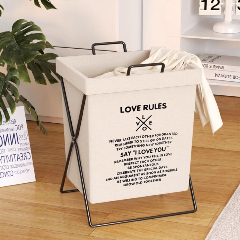 1Pc Large Capacity Dirty Clothes Basket Folding Storage Laundry Storage Box With Handle Foldable Storage Bag