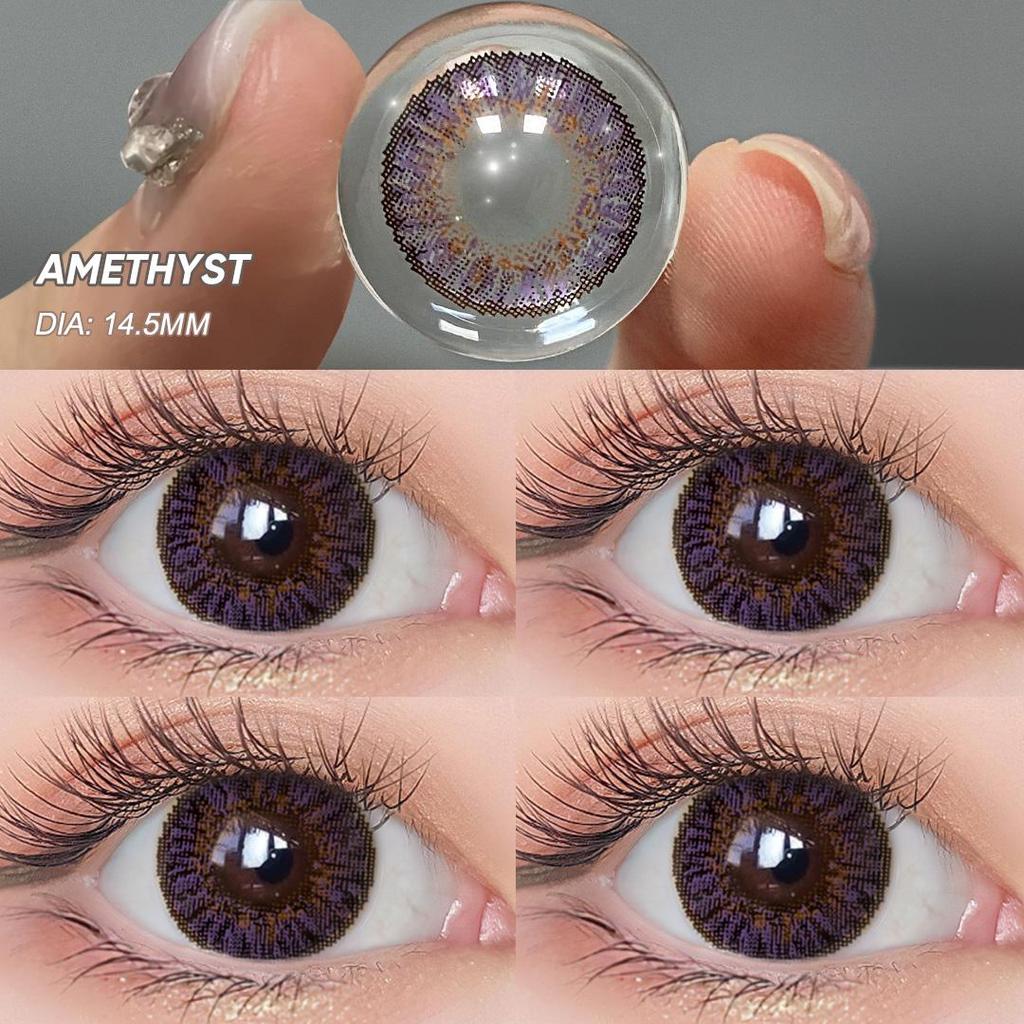 Magister Colored Lenses for Eyes Soft Contact Lenses Eyes Cosmetics 1 Pair 6 Months Color Contact Lenses Beauty Pupils Hazel Lens