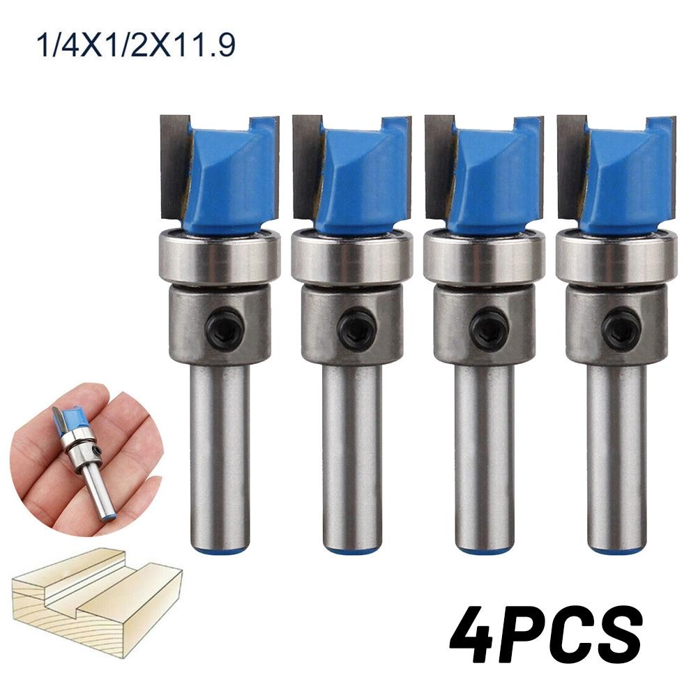 1-3/4\" Long Router Bits 1/4*1/2*11.9 Alloy Cutter Flush