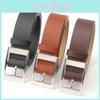 Elegant Faux Leather Belt With Alloy Pin Buckle For Business And Casual Attire