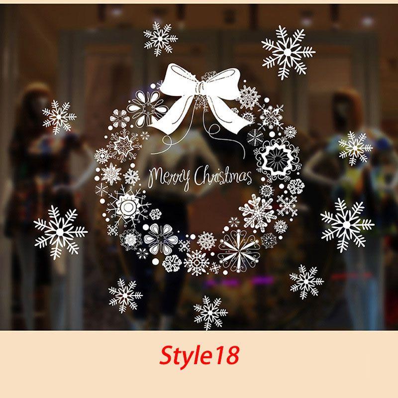 Timeless Design Removable Santa Claus Window Door Wall Sticker Vinyl Decal For Xmas Home Decor