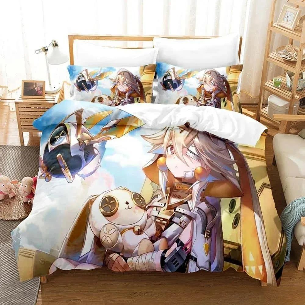 3D Printing Game Tower of Fantasy Anime Bedding Set Single Twin Full Queen King Size Bed Set Adult Kid Bedroom Duvetcover Sets