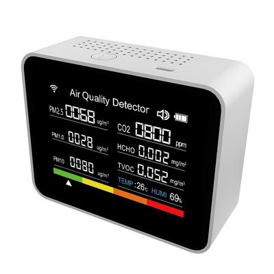 Moniteur de qualité de l'air 13 en 1 Testeur de température et d'humidité Compteur de CO2 TVOC PM2.5