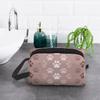 Rose Gold Dog Paw Makeup Bag Portable Organizer Cosmetic Bag for Travel Makeup Case Daily Use Toiletry Bag for Girls Women