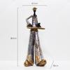 Vintage Music Saxophone Bookcase Ornament Band Character Miniature Figurine Craft Home Decor Accessory