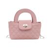 Borsa a tracolla quadrata piccola, nuova, estiva, elegante, semplice e squisita, con catena a maglie diamond retro
