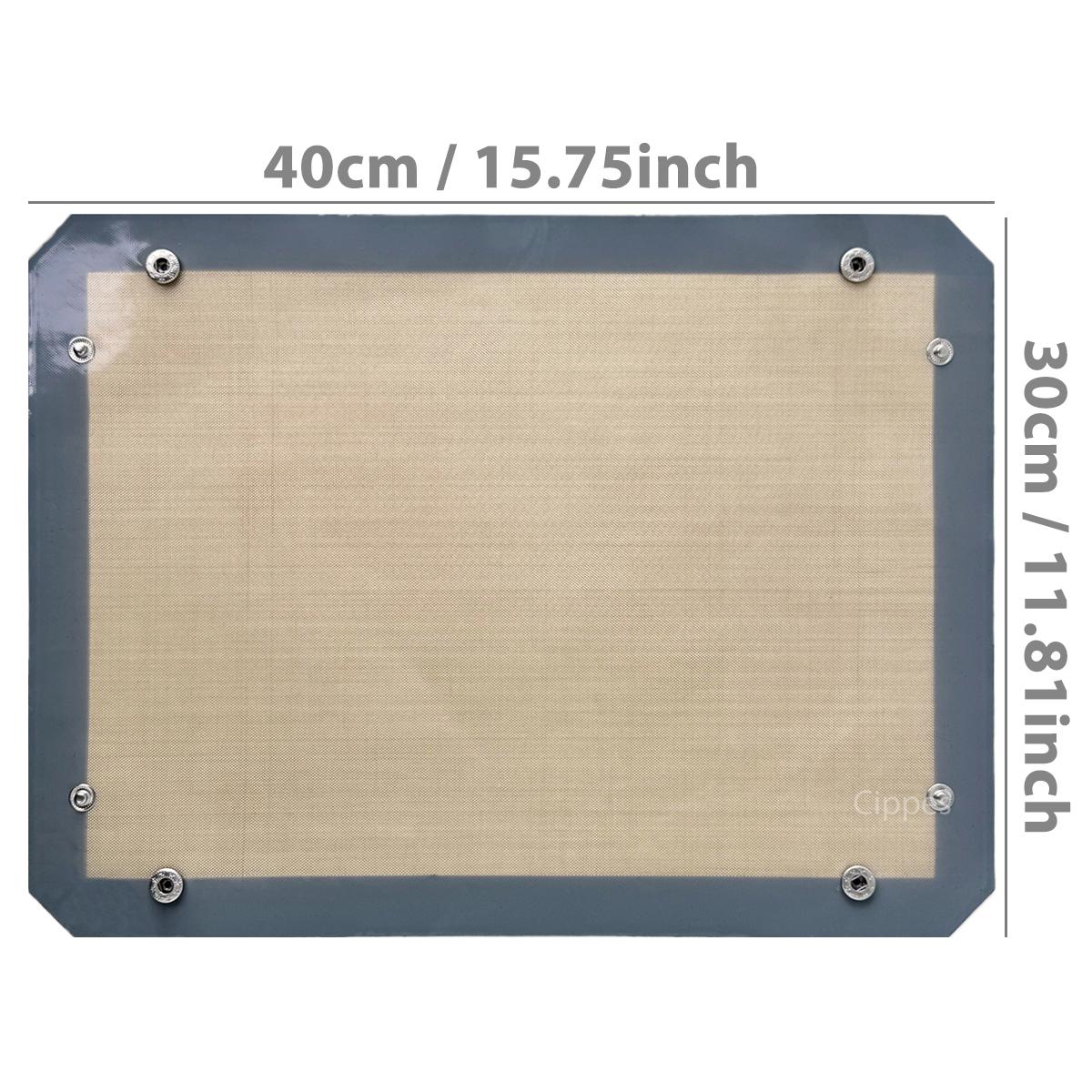 

1PC Silicone Fiber Baking Mat with Buckle, Reusable Corners Snap Together to Form Leakproof & Non Stick Baking Tray, Oven Liner