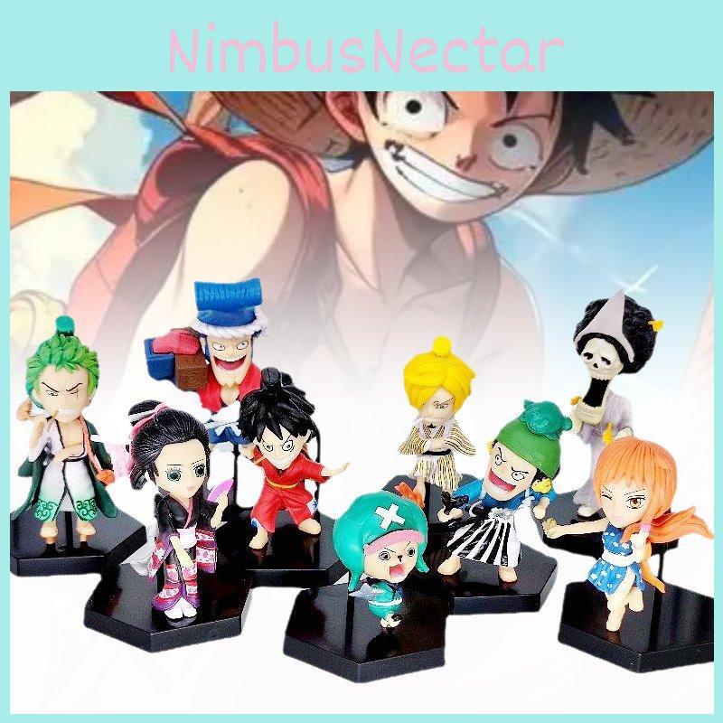 Exquisite Pvc Dolls Luffy Chopper Robin Nami Complete Nine Piece Set